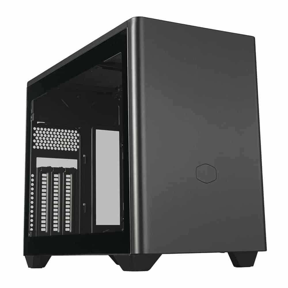 (image for) Cooler Master MasterBox NR200P V2 Mini-ITX Tempered Glass PC Gaming Case Black